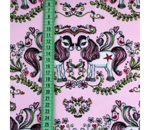 Biojersey Ponies rosa - Janeas Stoffonkel